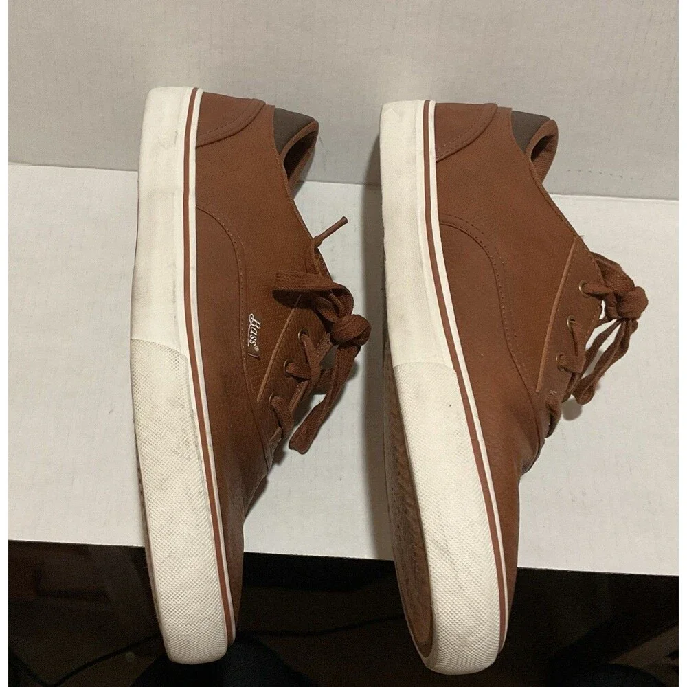 Bass Men’s 12 Brown Faux Leather Shoes Everyday Wear